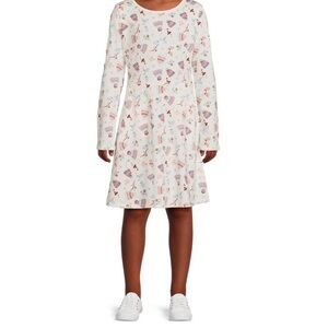 New Wonder Nation Girls Long Sleeve Knit Play Dress Size XL Plus 14-16 NWT